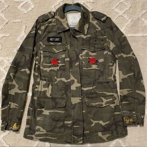 Camouflage Military/Utility Jacket, Size S
